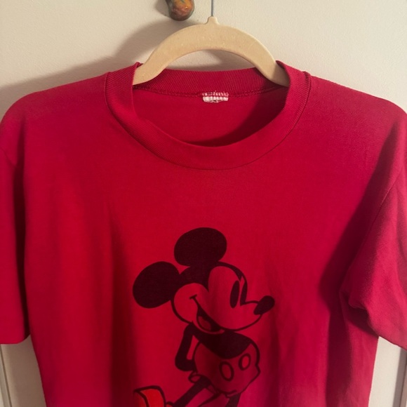 VINTAGE DISNEY MICKEY magenta pink shirt - Picture 3 of 4